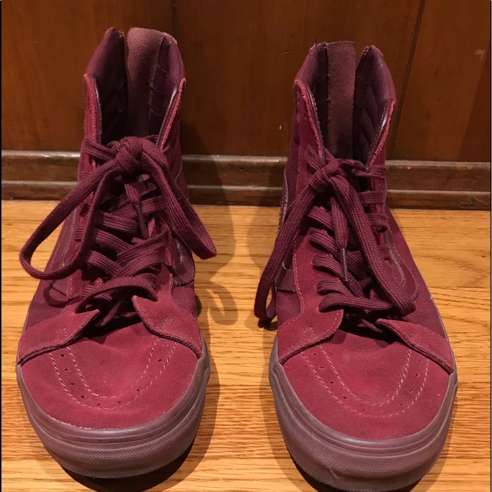 Burgundy Vans